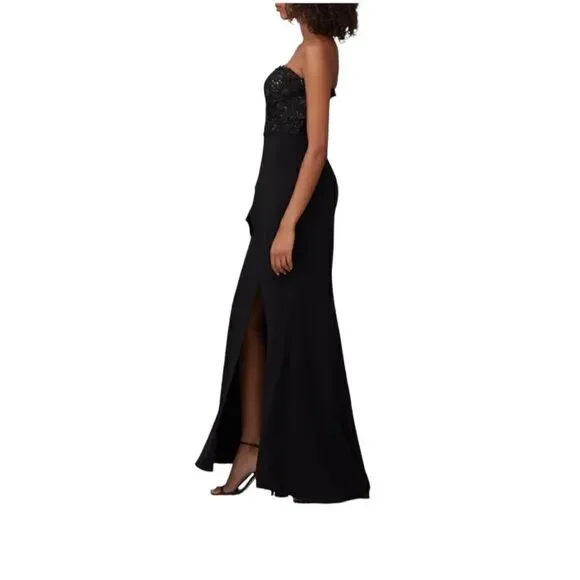 Badgley Mischka Sweetheart Lace Strapless Gown Size 6